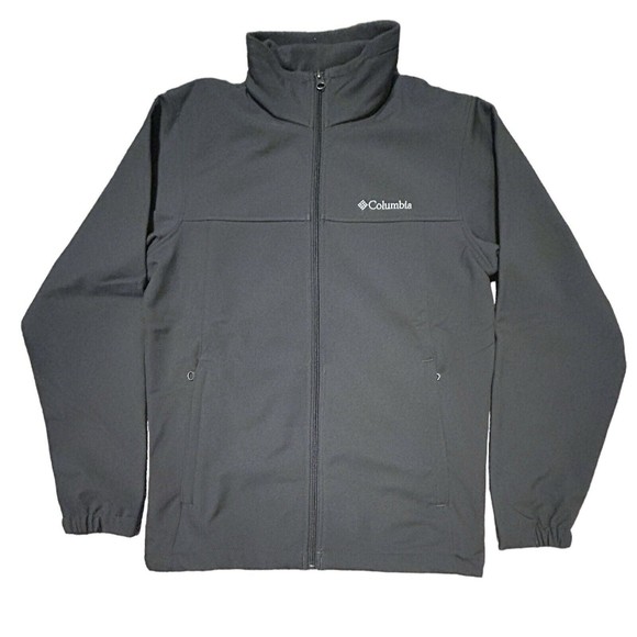 New COLUMBIA Bowen Lake  Gray Softshell Men's SIZE Small Jacket - Picture 1 of 1